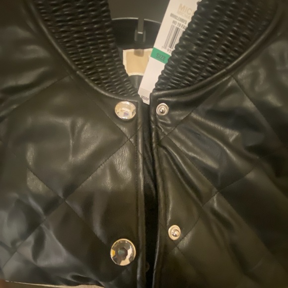 Michael  Kors  Quilted Bomber Jacket Size L - Picture 4 of 9